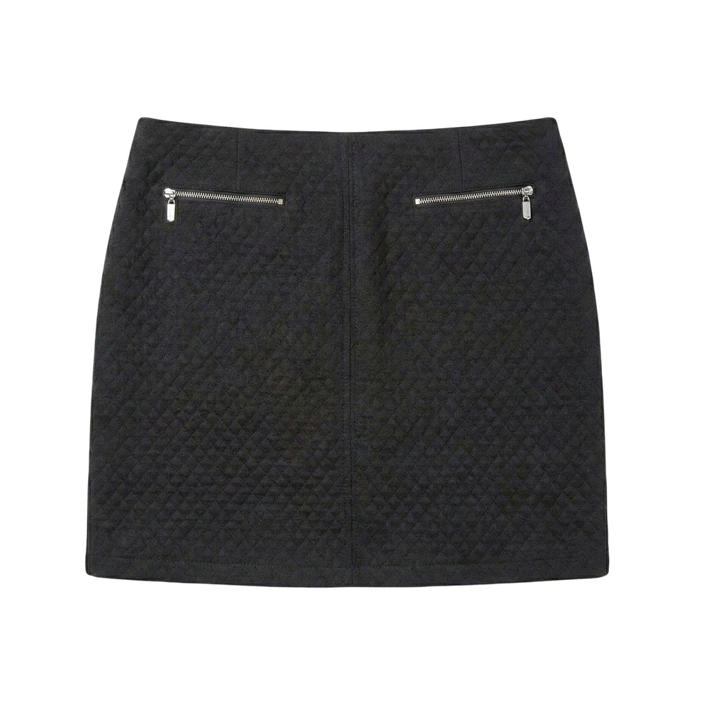 Black Quilted Mini Skirt size 8 Fall Classy Preppy‎ Fall Classy